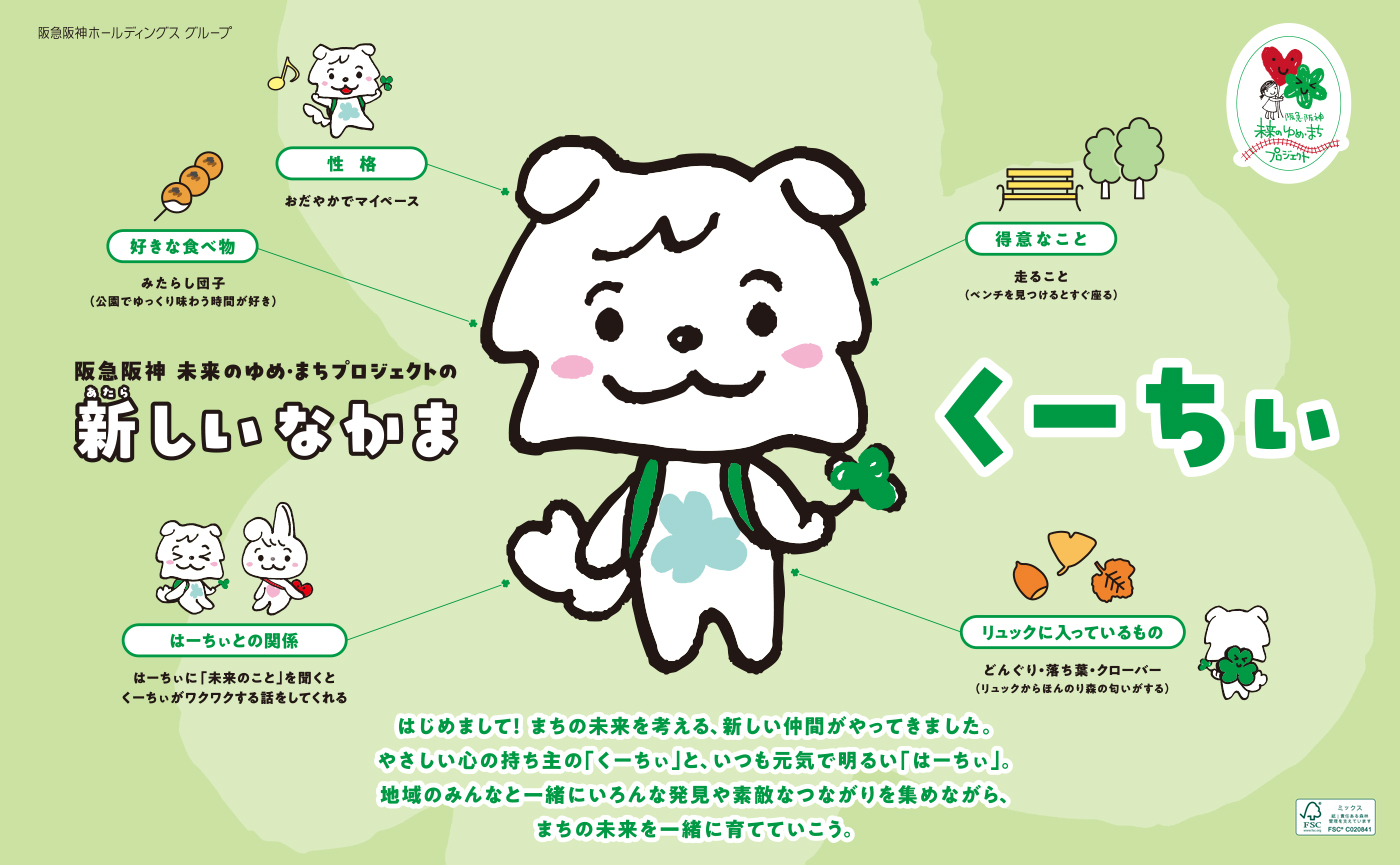 ゆめ・まちアクション号のキャラクター、くーちぃ